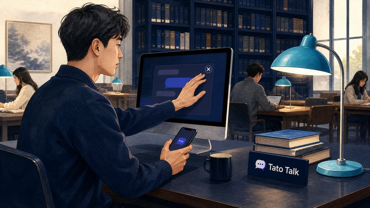 Tato Talk多设备使用场景:区分个人手机与共享电脑,结束使用后核对账号退出状态